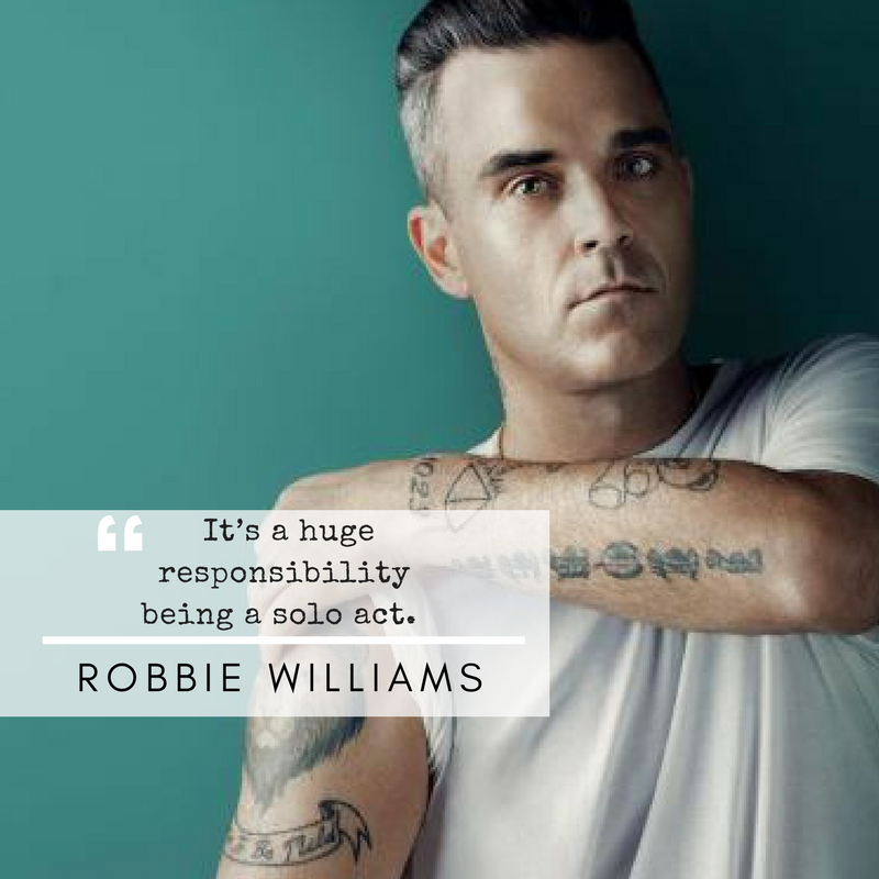 Robbie Williams Quote for Boys and Bedrooms Blog MelAROWE.com
