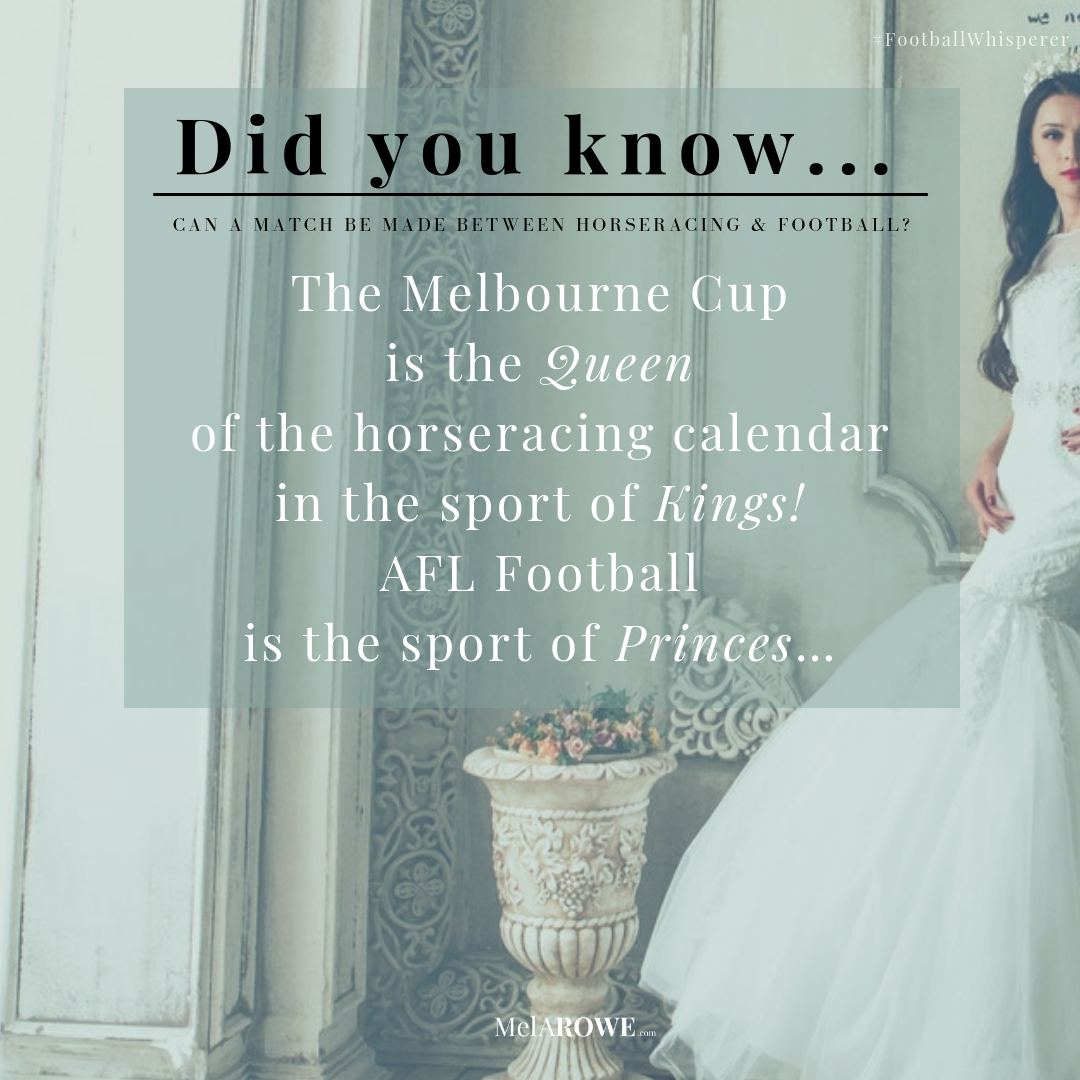 Can A Match Be Made Between Horseracing And Football? What could these two sports possibly have in common that are part of the never-ending Australian love affair? #wordjourney #FootballWhisperer #findinglost #Escape2HEA