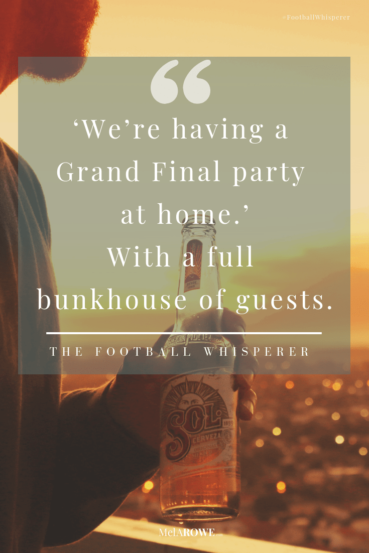 Book Quote that matches the blog Party Protocols by Mel A ROWE