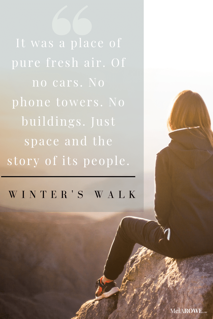 Winter's Walk quote Pin 6