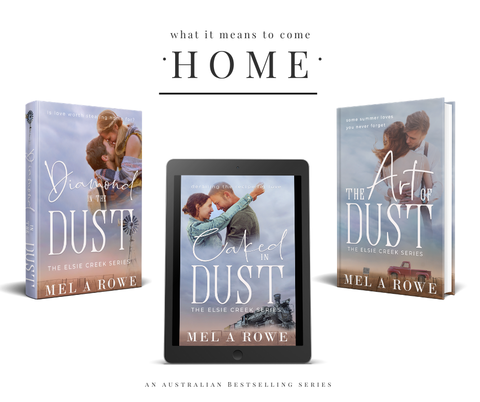 Book covers for the bestselling Elsie Creek Series by Mel A ROWE
