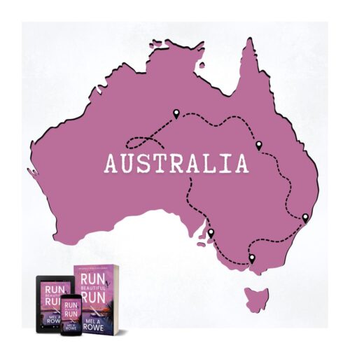 Run Beautiful Run, by Mel A ROWE is a romantic thrilling adventure around australia. you don't want to miss it. #Escape2HEA