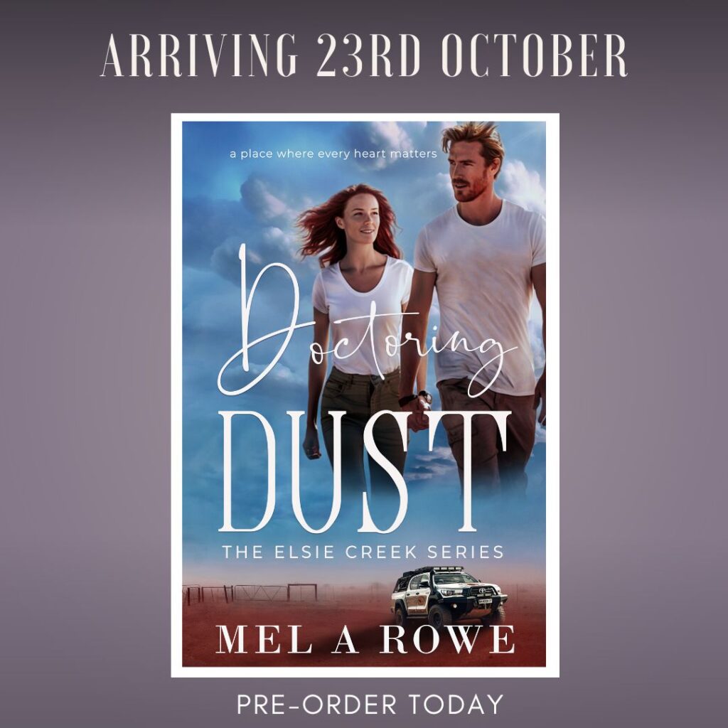 Pre-orders are now open for DOCTORING DUST. Tap the image to find your favourite bookstore to enjoy this outback romantic adventure OUT 23RD OCTOBER.