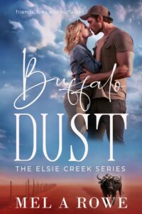 The book cover for Buffalo Dust, the latest rural romance that is set in the stunning outback.