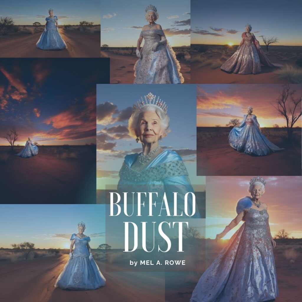 56 Esther the magnificent ballgown wearing octoagenarion a character you'll fall in love with in Buffalo Dust